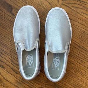 NEVER WORN slip on vans size 8